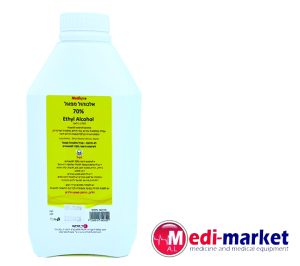 אלכוהול מפוגל 70% 1 ליטר מדיקפרו