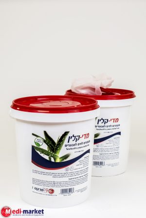 מגבונים מדי-קלין מועשרים באלוורה 500 יח' 28X20 ס"מ