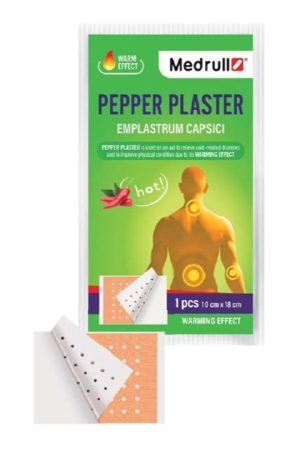 פלסטר פלפל נגד כאבים , Medrull  , 6X10 יח' אחת בודדת.