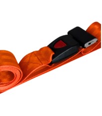 רצועה ללוח גב צבע כתום עם אבזם מתכת