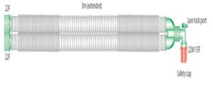 צנרת הרדמה למטופל Compact breathing system with luer 22mm 3