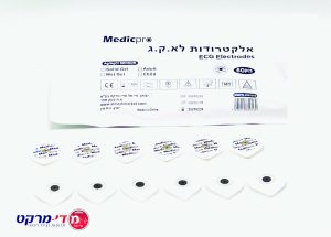 אלקטרודות לא.ק.ג מבוגר/ילד 49X43 מ"מ מדיקפרו