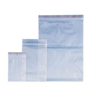 שקיות ניילון לתרופות 10X15 ס"מ (100 יח') פס-סגור