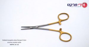 מלקחי מוסקיטו מוזהבים Halsted mosquito artery forceps12.5cm