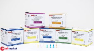 מחטים "22G*1.5 שחור 100 יח' מדיקפרו