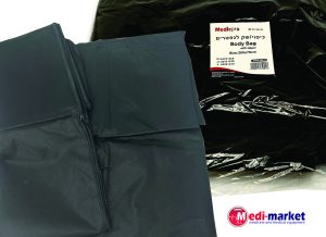 כיסוי/שק לנפטרים בצבע שחור, עם רוכסן 78X200 ס"מ - מדיקפרו