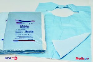 סינר למטופל, 1,000 יחידות (10X100) מצופה 60X40 ס"מ מדיקפרו