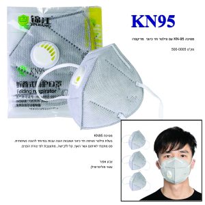 מסיכה KN-95 עם פילטר חד כיווני  מדיקפרו