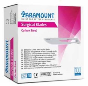 סכין ניתוח קרבון סטיל 10 1/100 פרמאונט