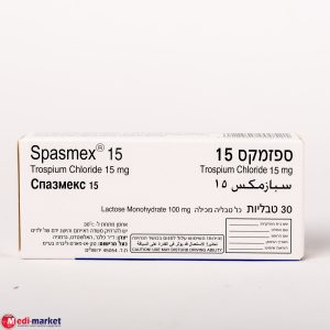 Spasmex 15 Mg 30 Tablets