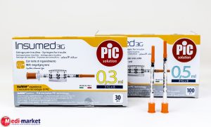 מזרק אינסולין 0.3 מ"ל PIC 1/30 31G X 8MM