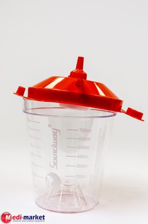 מיכל חד פעמי לסקשיין 1200 מ"ל + מכסה ומצוף