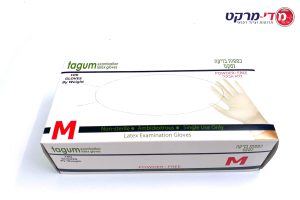 כפפות לטקס TAGUM מידה M ללא אבקה 100 יח'