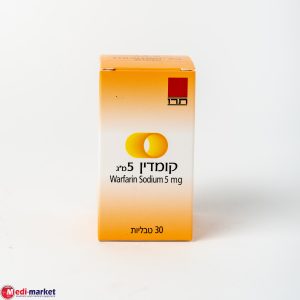 Coumadin 5Mg 30 Tabs קומדין 5 מ"ג 30 טב'