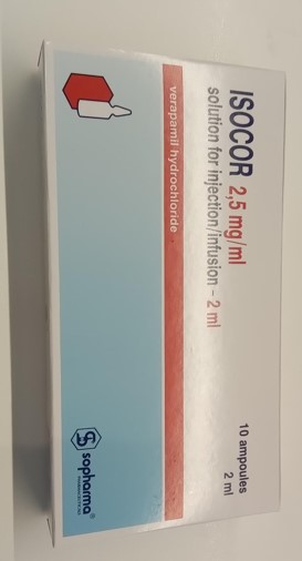 Isocor 2.5 mg/ml - Verapamil hydrochloride 2.5 mg/ml*10
