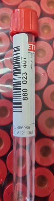 Plain 6ml 13*100P RED 100/sp