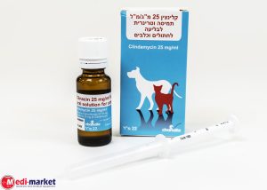 Clinacin 25Mg/Ml 22Ml Oral Sol' For Cats & Dogs קלינצין