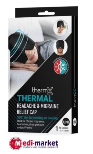 כובע תרמי להקלה במיגרנה וכאבי ראש , MX LONDON