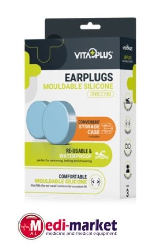 אטמי אוזניים סיליקון, 3 , VITA PLUS יחידות במארז