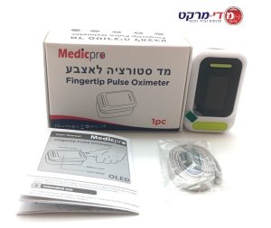 פאלס אוקסימטר מדיקפרו לאצבע YK-83C +התראות חדש