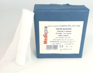 אגד גזה 10 סמ, מדיקפרו, לא אלסטי, 1/10