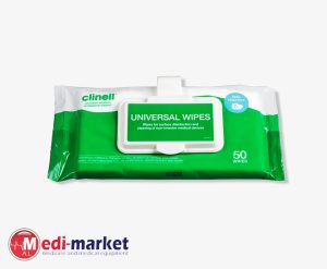 מגבונים - Clinell Universal wipes clip pack 50