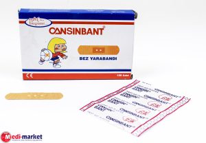 פלסטריות בד 72 מ"מ 19 X מ"מ 100 CANSIN-PLASTיח'