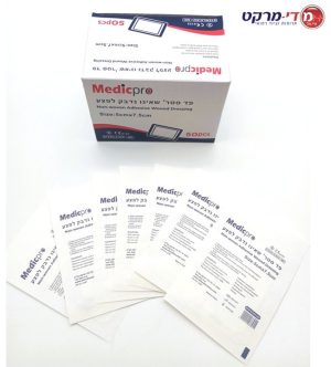 פד סטר' שאינו נדבק `פצע 7.5*5 50 יח מדיקפרו