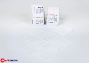 פד גזה 7.5*7.5 ס"מ,8 שכ',13 חוט,מדיקפרו 1/100
