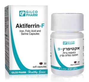 Aktiferrin-F 30 Caps -אקטפירין