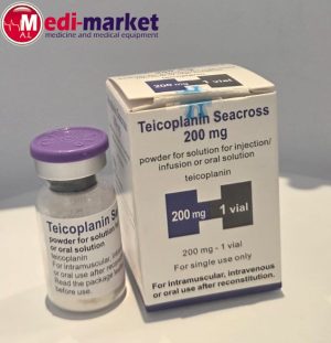 TEICOPLANIN SEACROSS 200 MG pwd. for sol.for inj. or oral