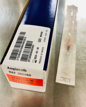 Angiocath 14GX133MM BD X10PCS קטטר/ונפלון לסוסים
