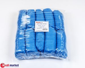 כיסוי לנעל מניילון 100 יח', מדיקפרו, כחול