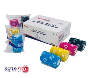 אגד נצמד צבעוני עם איורים מדיקפרו 10 ס"מ