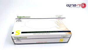 כפפות לטקס TAGUM מידה S ללא אבקה 100 יח'