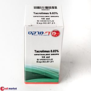 Tacrolimus 0.03% Ophthalmic Sol. 10Ml