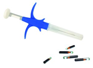 שבב קטן לזיהוי בע"ח 8.5x1.4 מ"מ 20 Mini Glasstag יח'