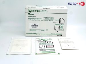 כפפות סטר' תגום מקס ללא טלק 8.5 50 יחידות