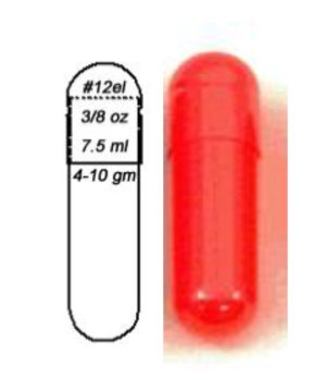 אובלטים ריקים 1,000 יח'  Size 12el BL40